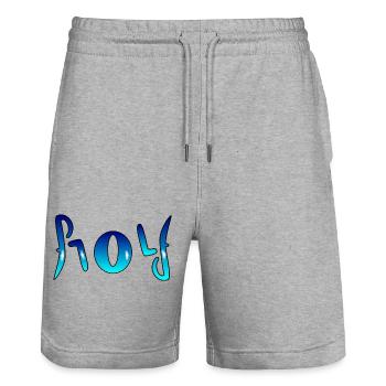 Rolf - Stanley/Stella Unisex Bio Joggingshorts Trainer  - Grau meliert - Vorne - Nik (191cm) & Marisol (170cm)