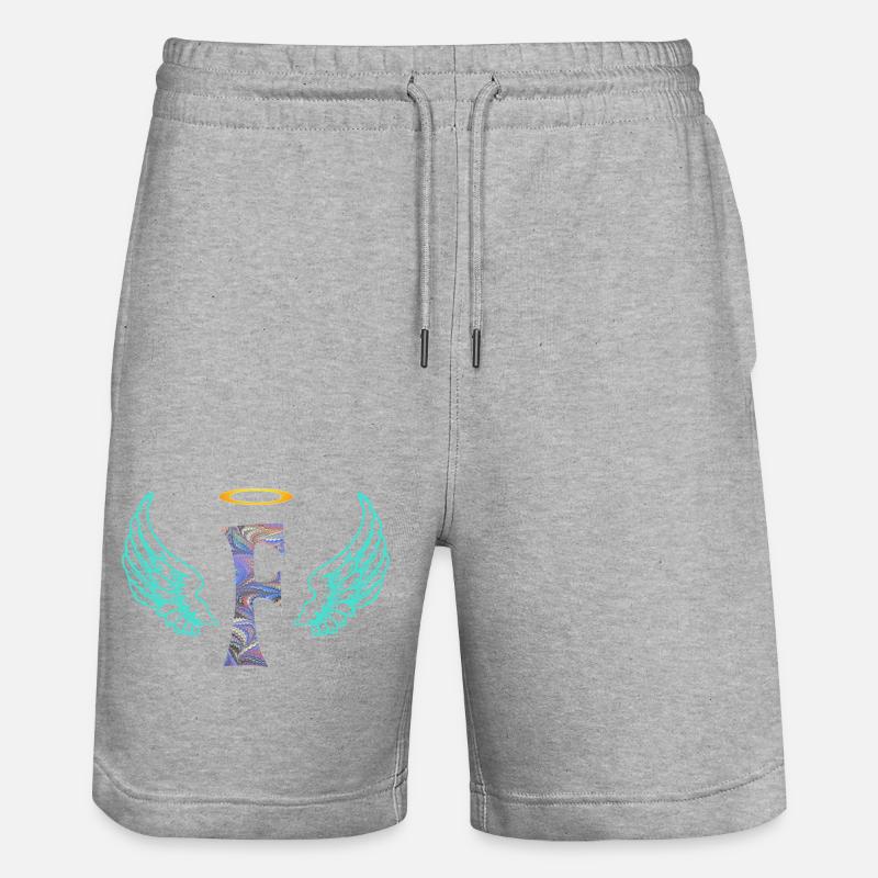 engel f e 45 - Stanley/Stella Unisex Bio Joggingshorts Trainer  - Grau meliert