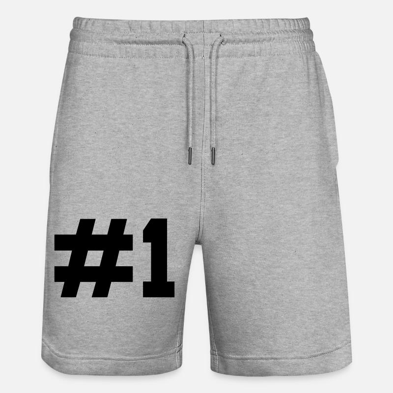 1 - Short de jogging bio TRAINER Stanley/Stella unisexe - gris chiné