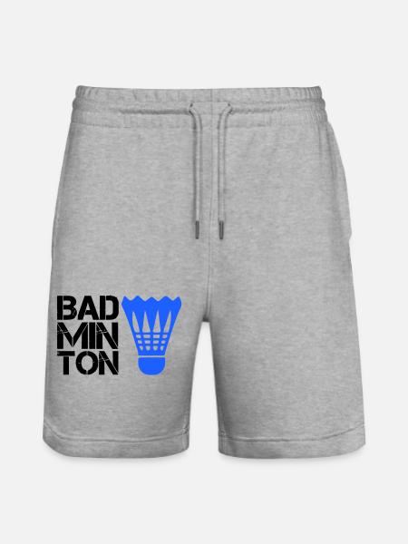 Badminton badminton - Stanley/Stella Trainer Unisex Organic Jogging Shorts - heather grey