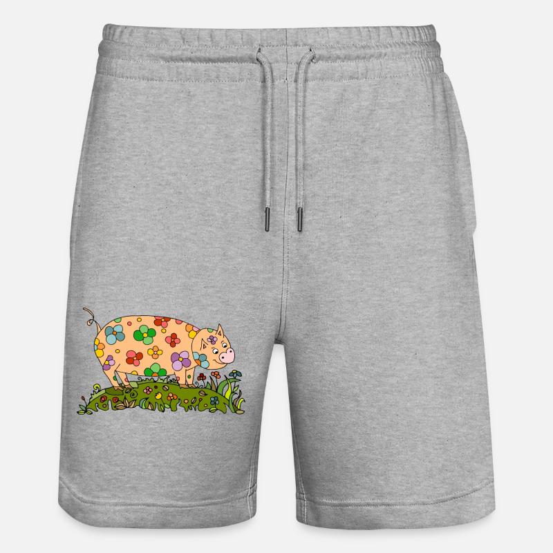 Oreillons - Short de jogging bio TRAINER Stanley/Stella unisexe - gris chiné