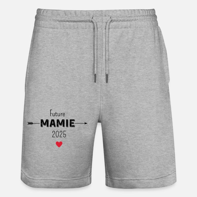 Future mamie 2025 - Short de jogging bio TRAINER Stanley/Stella unisexe - gris chiné