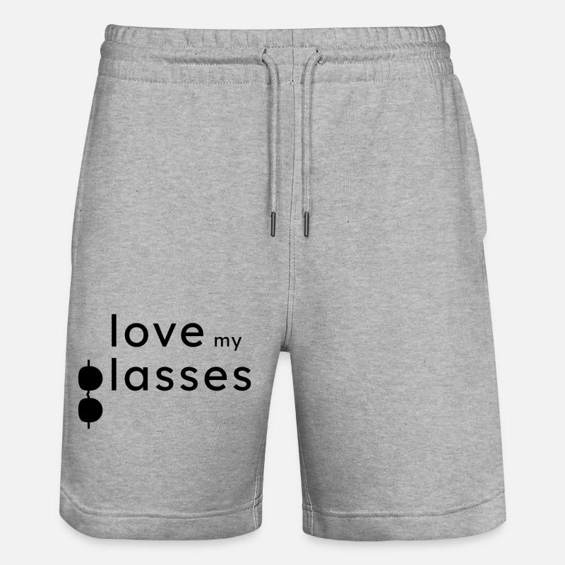J’adore mes lunettes - Short de jogging bio TRAINER Stanley/Stella unisexe - gris chiné