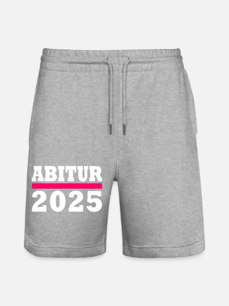 Abitur 2025 - Stanley/Stella Trainer Unisex Organic Jogging Shorts - heather grey