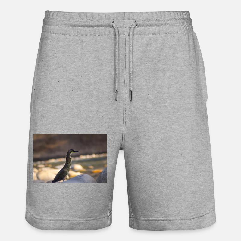 le héron - Short de jogging bio TRAINER Stanley/Stella unisexe - gris chiné