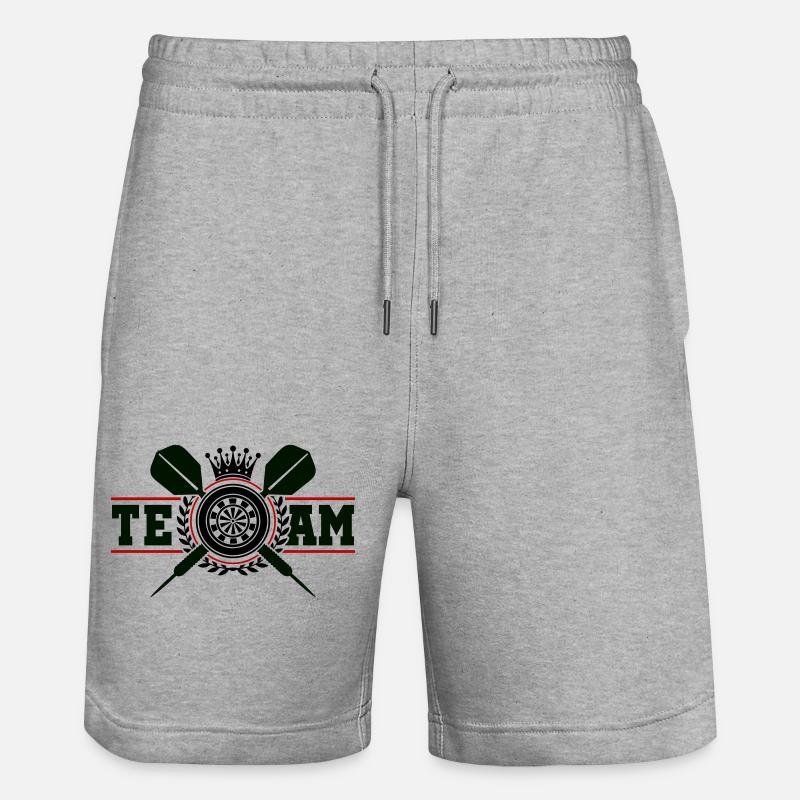 Fléchettes Fléchettes Armoiries Équipe - Short de jogging bio TRAINER Stanley/Stella unisexe - gris chiné