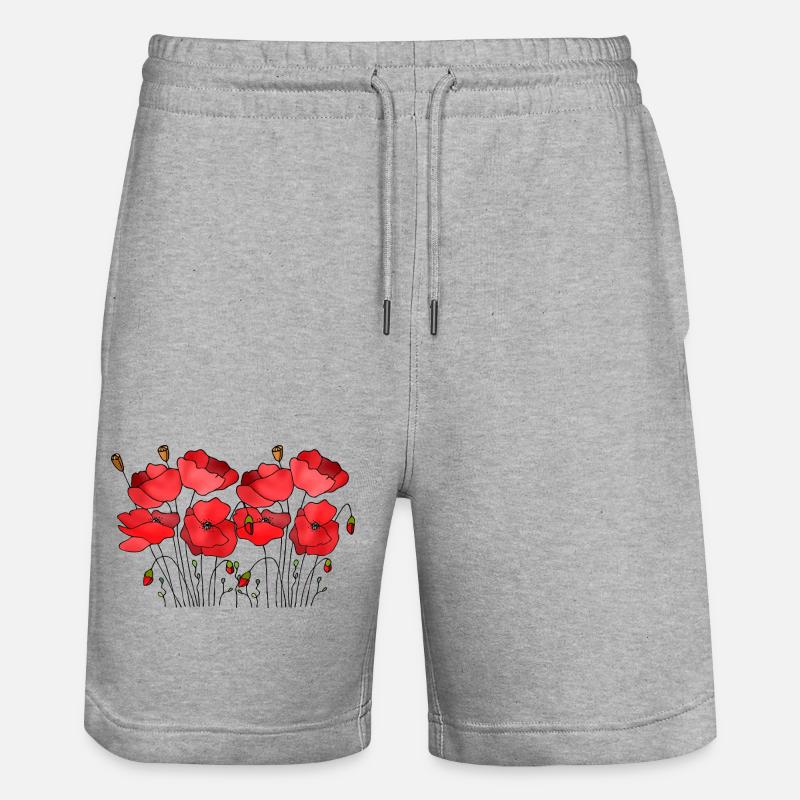 Fleur - Short de jogging bio TRAINER Stanley/Stella unisexe - gris chiné