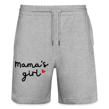 Mama’s girl - Short de jogging bio TRAINER Stanley/Stella unisexe - gris chiné - Devant - Nik (191cm) & Marisol (170cm)