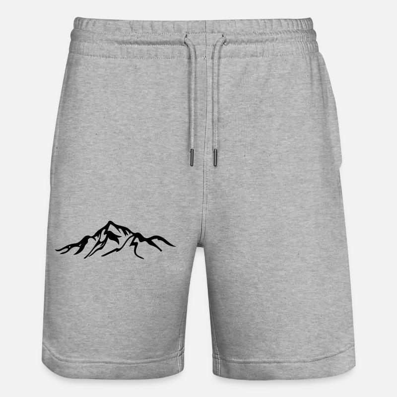 Berg - Stanley/Stella Unisex Bio Joggingshorts Trainer  - Grau meliert