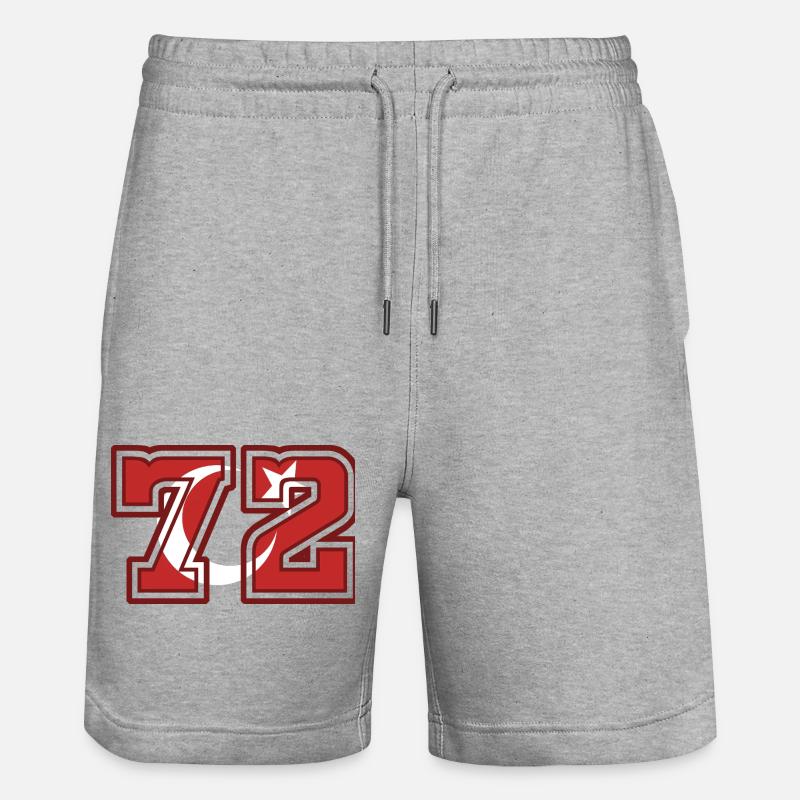 72 - Short de jogging bio TRAINER Stanley/Stella unisexe - gris chiné