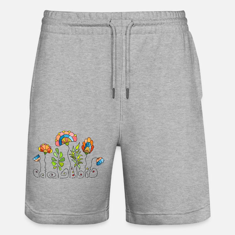 Fleur - Short de jogging bio TRAINER Stanley/Stella unisexe - gris chiné