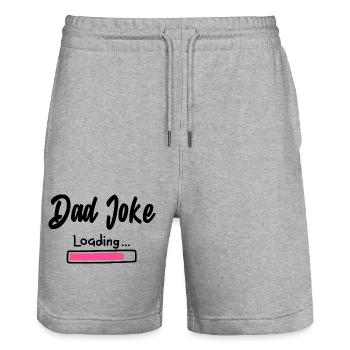 Dad Joke Loading Funny Father Saying Gift - Stanley/Stella Trainer Unisex Organic Jogging Shorts - heather grey - Front - Nik (191cm) & Marisol (170cm)