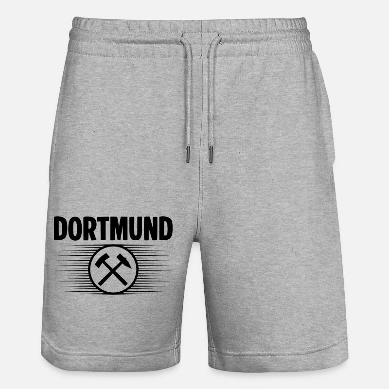 Dortmund Glueck auf - Stanley/Stella Unisex Bio Joggingshorts Trainer  - Grau meliert