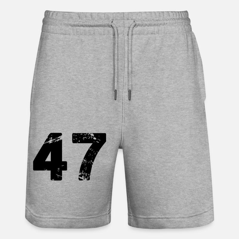 47 - Short de jogging bio TRAINER Stanley/Stella unisexe - gris chiné