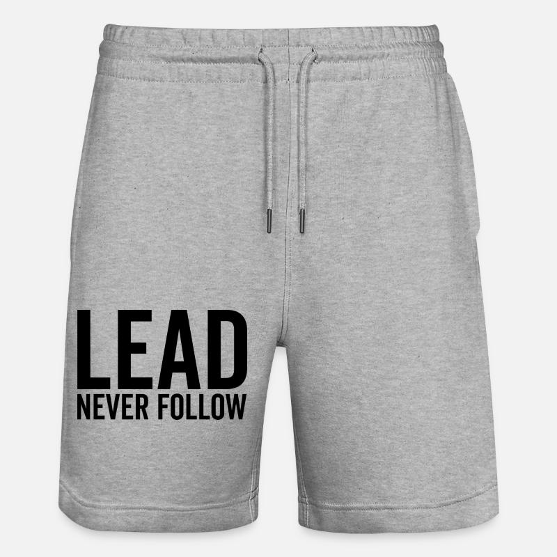 Ne suivez jamais - Short de jogging bio TRAINER Stanley/Stella unisexe - gris chiné