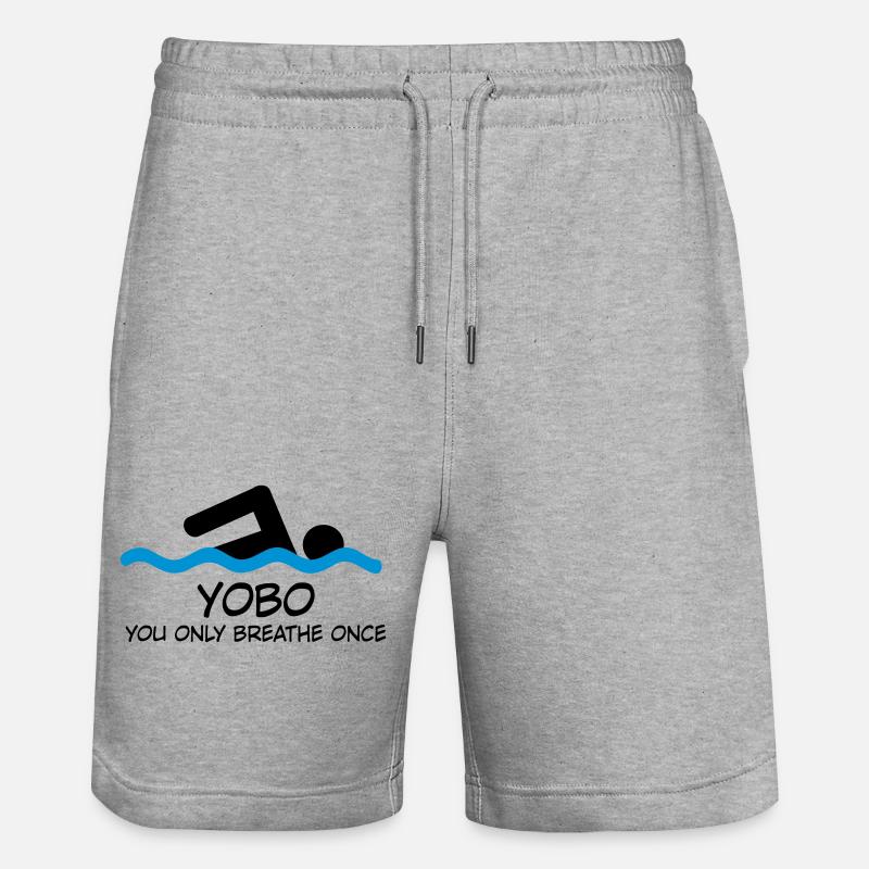 swimmer - Stanley/Stella Unisex Bio Joggingshorts Trainer - Grau meliert