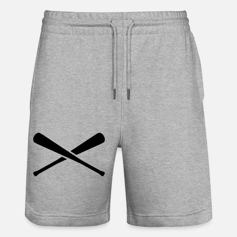 baseball_x_1c - Short de jogging bio TRAINER Stanley/Stella unisexe - gris chiné