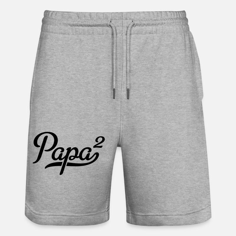 Papa - Short de jogging bio TRAINER Stanley/Stella unisexe - gris chiné
