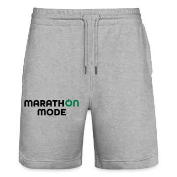 Marathon - Short de jogging bio TRAINER Stanley/Stella unisexe - gris chiné - Devant - Nik (191cm) & Marisol (170cm)