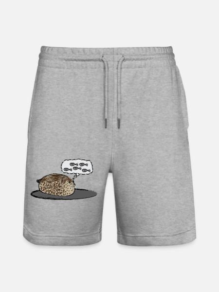 Thick Seal / Chubby Seal - Stanley/Stella Trainer Unisex Organic Jogging Shorts - heather grey