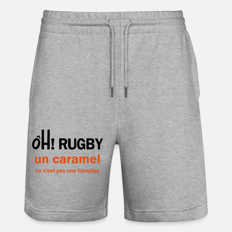 rugby caramel - Short de jogging bio TRAINER Stanley/Stella unisexe - gris chiné
