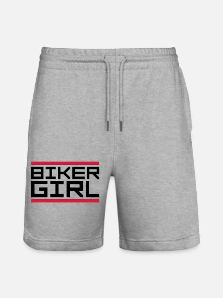 Bar logo biker - Stanley/Stella Trainer Unisex Organic Jogging Shorts - heather grey