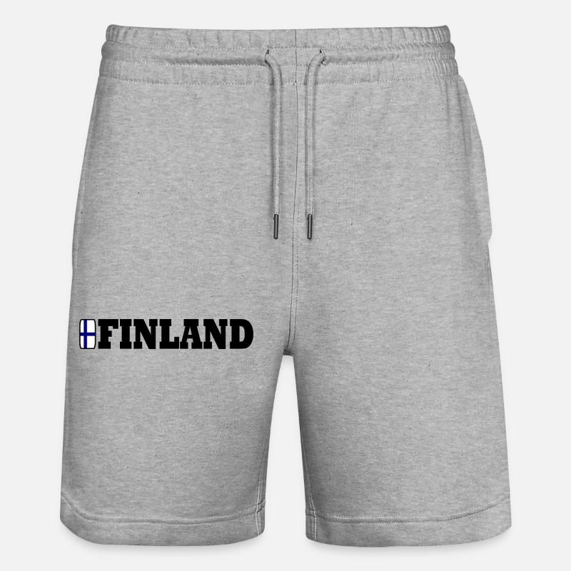 Finlande - Short de jogging bio TRAINER Stanley/Stella unisexe - gris chiné