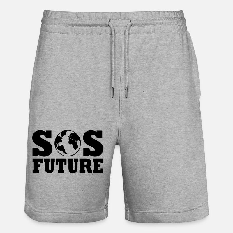 Sos future - Short de jogging bio TRAINER Stanley/Stella unisexe - gris chiné
