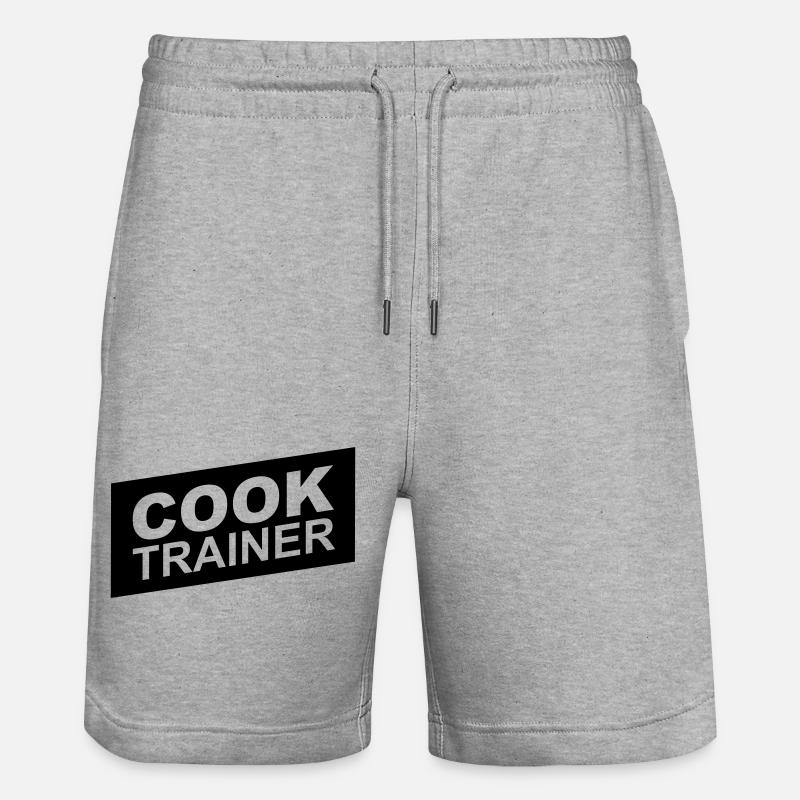cook trainer - Short de jogging bio TRAINER Stanley/Stella unisexe - gris chiné