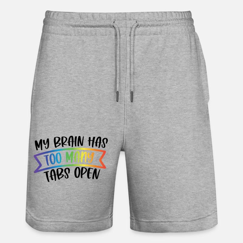 TDAH - Short de jogging bio TRAINER Stanley/Stella unisexe - gris chiné