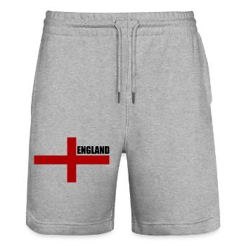 angleterre - Short de jogging bio TRAINER Stanley/Stella unisexe - gris chiné - Devant - Nik (191cm) & Marisol (170cm)