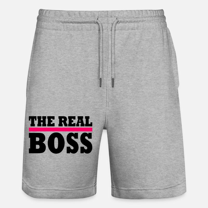The real boss - Short de jogging bio TRAINER Stanley/Stella unisexe - gris chiné