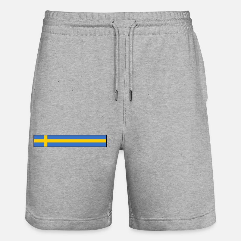 Suède - Short de jogging bio TRAINER Stanley/Stella unisexe - gris chiné