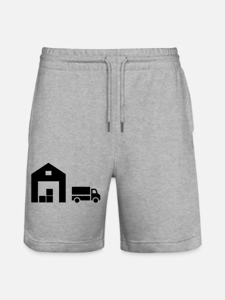 Logistics - Stanley/Stella Trainer Unisex Organic Jogging Shorts - heather grey