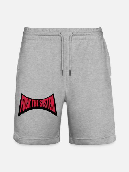 Punk baise le système - Short de jogging bio TRAINER Stanley/Stella unisexe - gris chiné