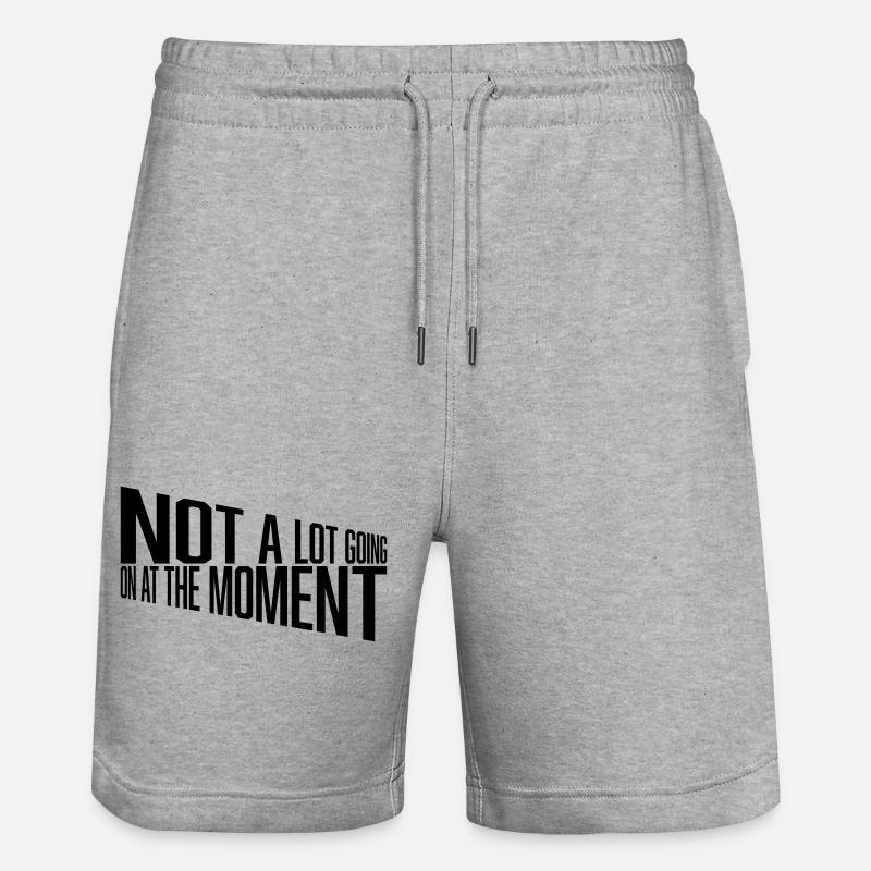 Not much going on - Stanley/Stella Trainer Unisex Organic Jogging Shorts - heather grey