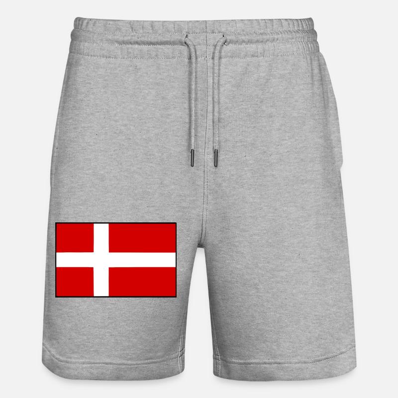 Dänemark - Stanley/Stella Unisex Bio Joggingshorts Trainer  - Grau meliert