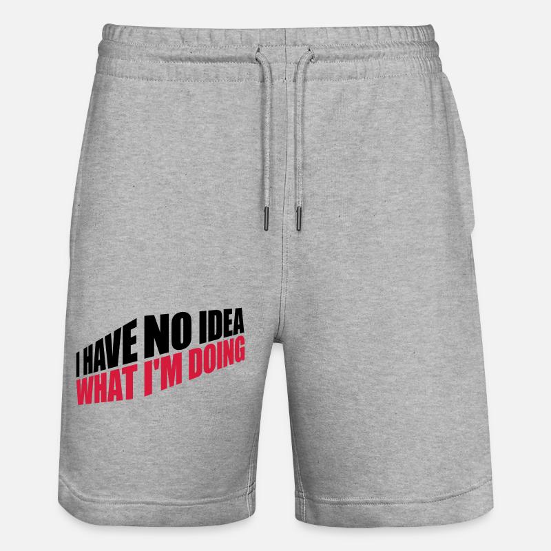 Aucune idée - Short de jogging bio TRAINER Stanley/Stella unisexe - gris chiné