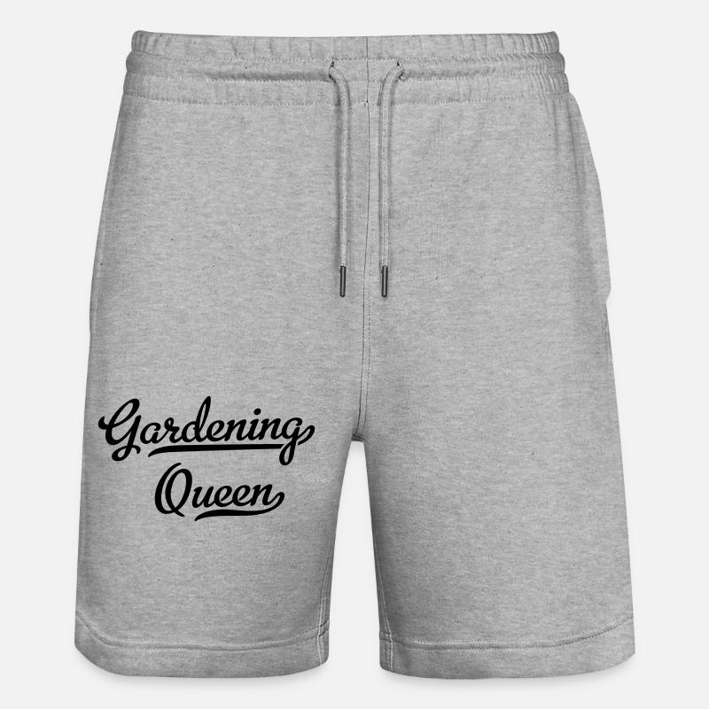 Gärtnerin - Stanley/Stella Unisex Bio Joggingshorts Trainer  - Grau meliert