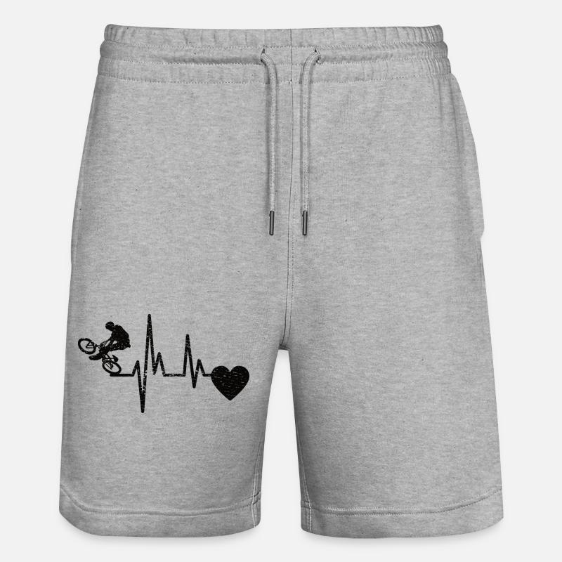 Vélo Vélo VTT Tour - Short de jogging bio TRAINER Stanley/Stella unisexe - gris chiné