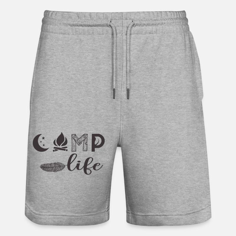 Camp en direct - Short de jogging bio TRAINER Stanley/Stella unisexe - gris chiné