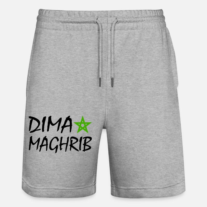 Dima maghrib - Short de jogging bio TRAINER Stanley/Stella unisexe - gris chiné