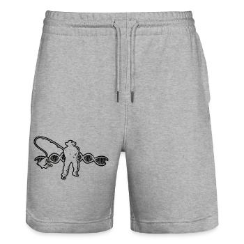 Pêche Hameçons Pêche Pêche Pêche Pêche - Short de jogging bio TRAINER Stanley/Stella unisexe - gris chiné - Devant - Nik (191cm) & Marisol (170cm)