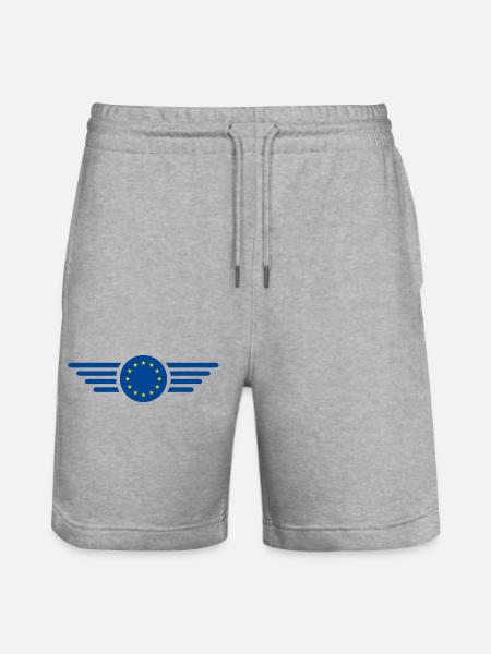 EU-stil: moteriktig og forent - Stanley/Stella Trainer økologisk unisex-løpeshorts - gråmelert