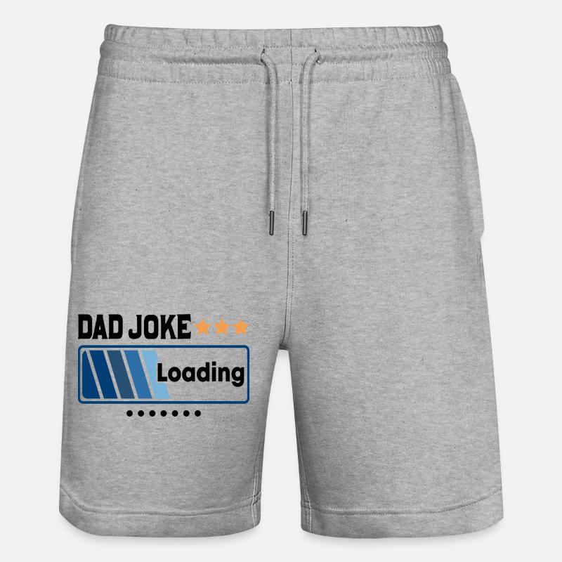 Dad Joke Loading... - Stanley/Stella Trainer Unisex Organic Jogging Shorts - heather grey