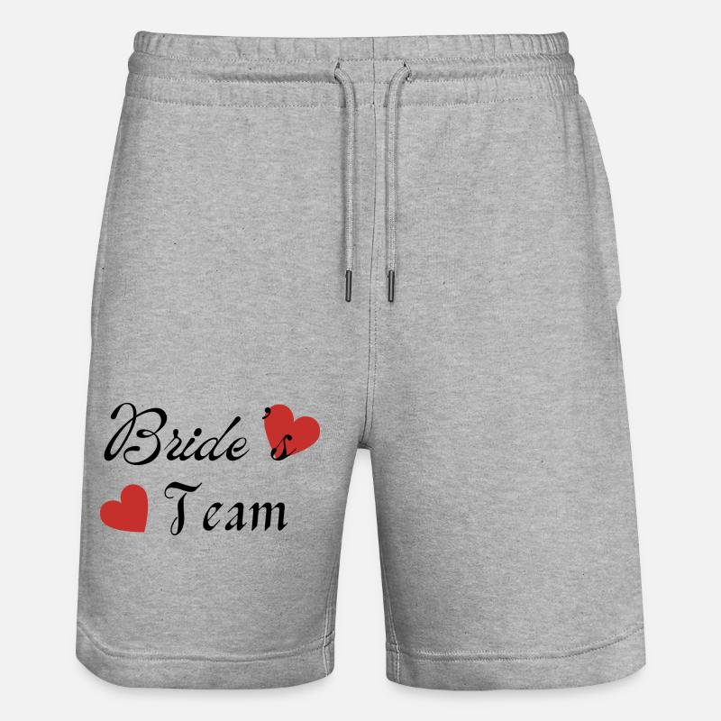 Bride’s team - Short de jogging bio TRAINER Stanley/Stella unisexe - gris chiné