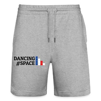 Danse Musique de danse - Short de jogging bio TRAINER Stanley/Stella unisexe - gris chiné - Devant - Nik (191cm) & Marisol (170cm)