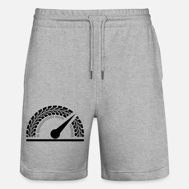 Compteur de vitesse des pneus - Short de jogging bio TRAINER Stanley/Stella unisexe - gris chiné