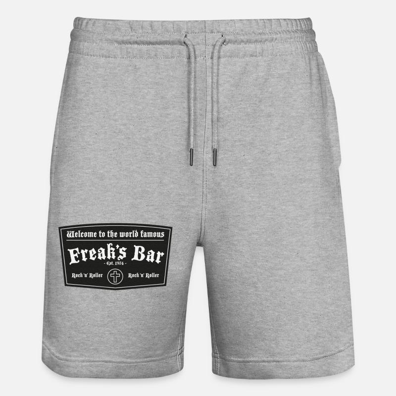 Freak’s Bar Noir - Short de jogging bio TRAINER Stanley/Stella unisexe - gris chiné