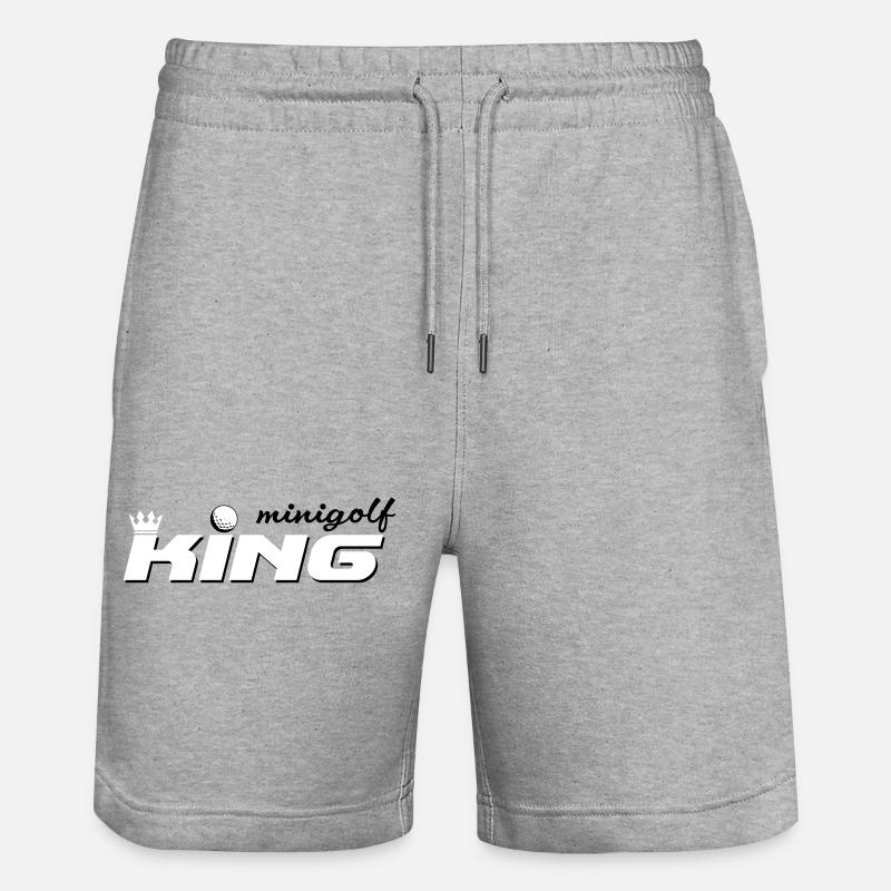 Minigolf King - Short de jogging bio TRAINER Stanley/Stella unisexe - gris chiné